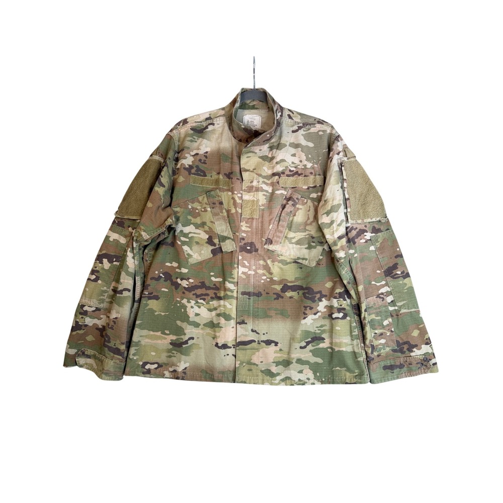 US Army Combat Shirt OCP Multicam Jacket Mens Large Reg Camo Military Uniform